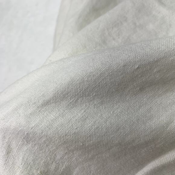 Old Navy Womens XXL White Fold Over Waist Linen Blend White 2X Wide Leg Pants - Picture 9 of 10